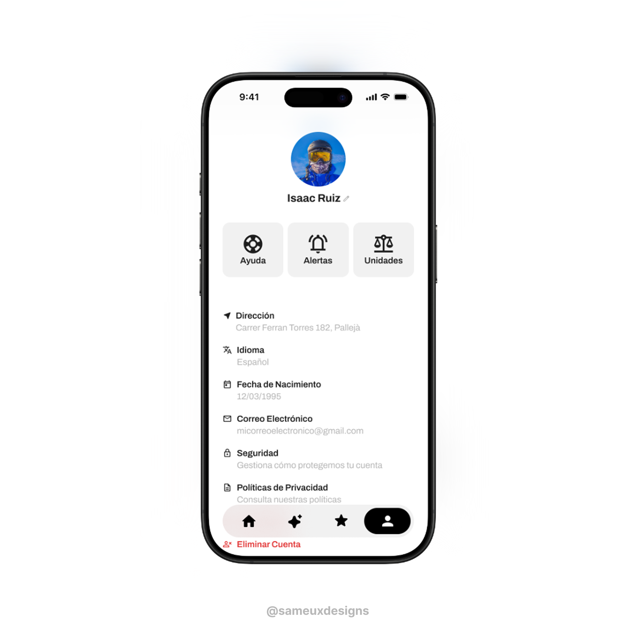 Preview of DishCover mobile application